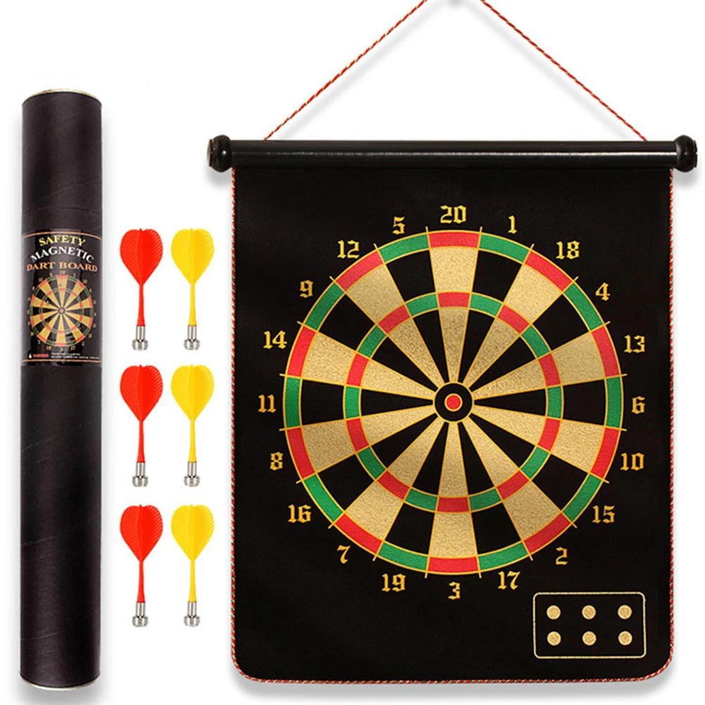 Darts & Accessories Adults Kids 18" Double Sided Dart Board