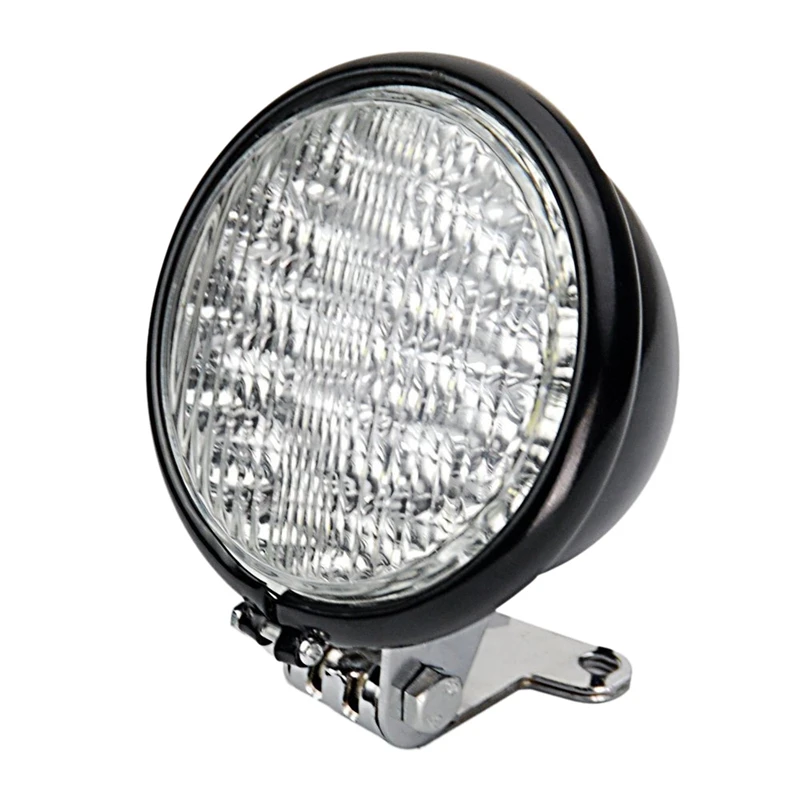 

Universal Black 5 Inch Motorcycle 30 LED Front Headlight head light lamp Bracket Set for Harley Honda Cruiser Cafe Racer Bobber