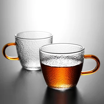 

Tea Coffee Mug Heat Resistant Glass Coffee Cup Set Handmade Beer Mug Tea glass Whiskey Glass Cups Drinkware