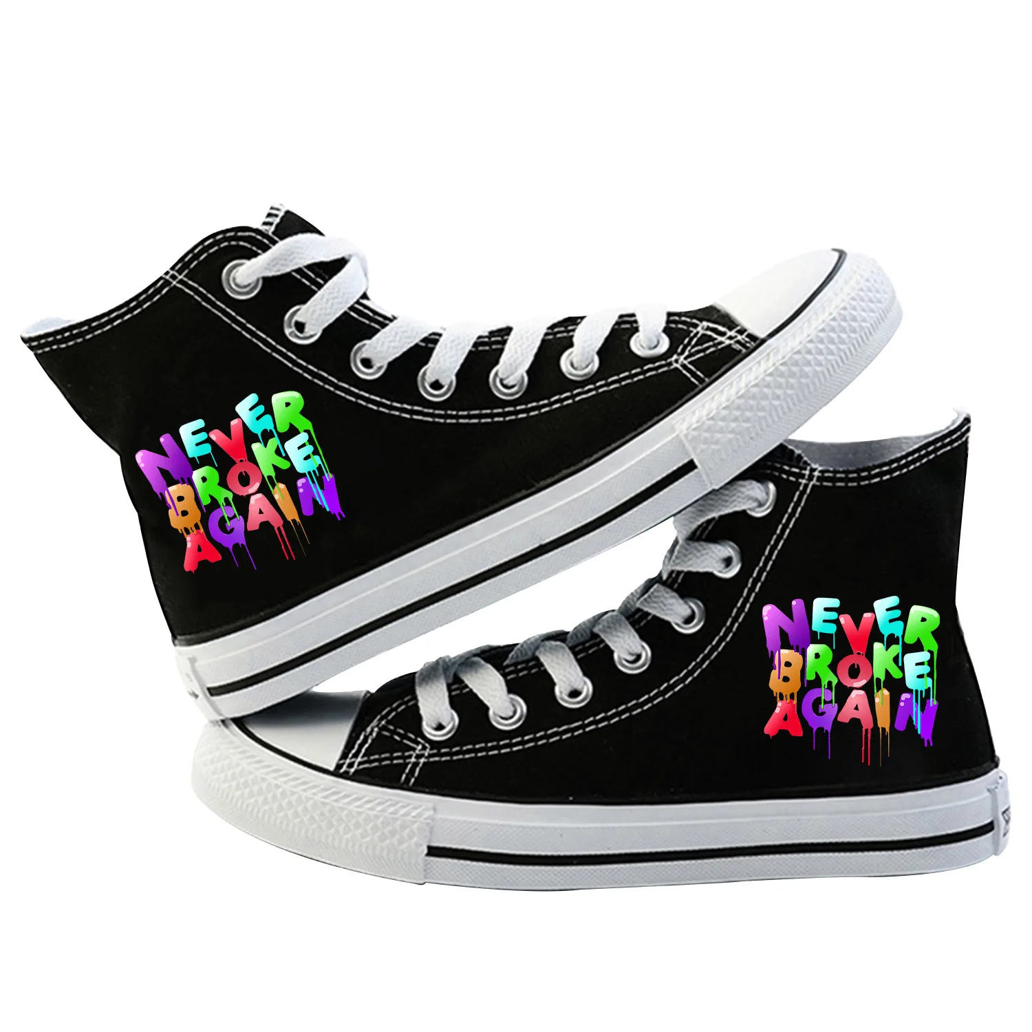 

2020YoungBoy Never Broke Again Canvas Shoes High Top Shoes College Style Wild Student Ventilation Shoe Casual Shoes