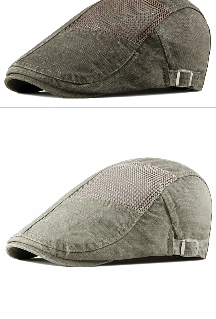 Botvela Golf Flat Ivy Cap Men Cotton Newsboy Caps Retro Cabbie Hat Male Gatsby Beret Hats Adjustable Spring Autumn Boina