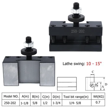 

1* BXA 250-202 Turning Boring Facing CNC Lathe Tool Post Holder Steel 80*75*25mm