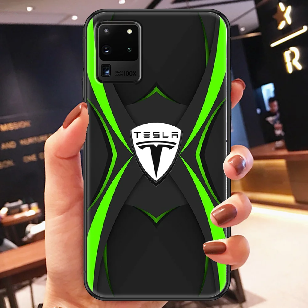 Чехол для телефона Tesla Inc. с логотипом автомобиля Samsung Galaxy Note 4 8 9 10 20 S8 S9 S10 S10E S20 Plus