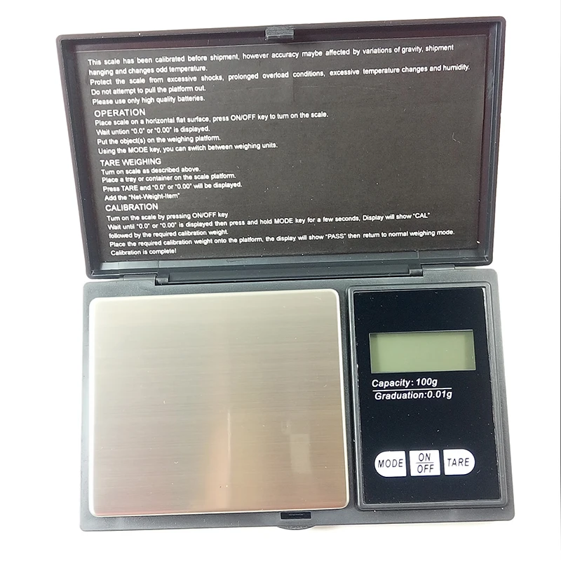 Precision LCD Digital Scales Powder Grain Jewelry Scale 3 Weighing Modes 0.01g 0.1g Mini Electronic Scales 100-1000g Tool HOt