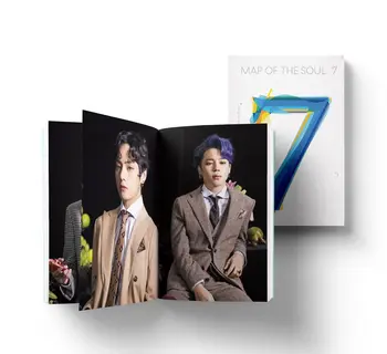 

South Korean Groups K-POP Bangtan Boys New Album Map of The Soul 7 Mini Book Photo book Poster Photocard JUNG KOOK JIMIN