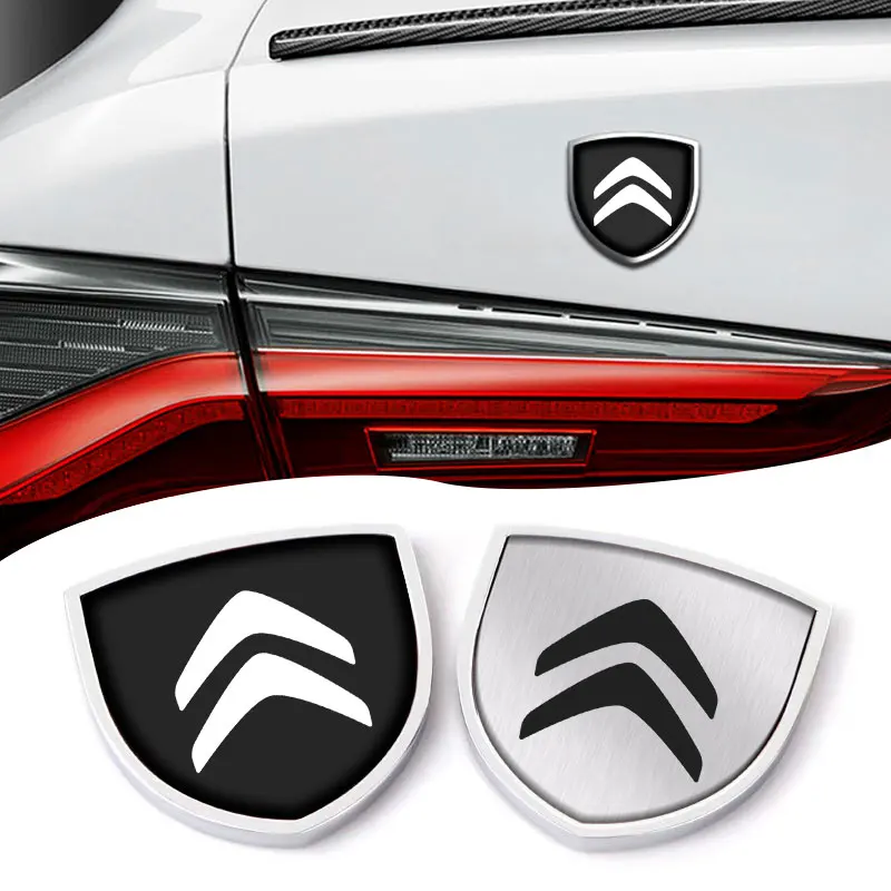 Body decoration three-dimensional personality car sticker metal side label For Citroen C ELYSEE C2 C3 C4 GRAND PICASSO C5 C6 C8 |