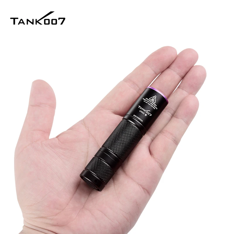 TANK007 UV03 High Power UV 365nm LED Flashlight NDT EDC Portable Blacklight Powerful Torch Detector for Dog Urine Pet Stains UV Flashlight