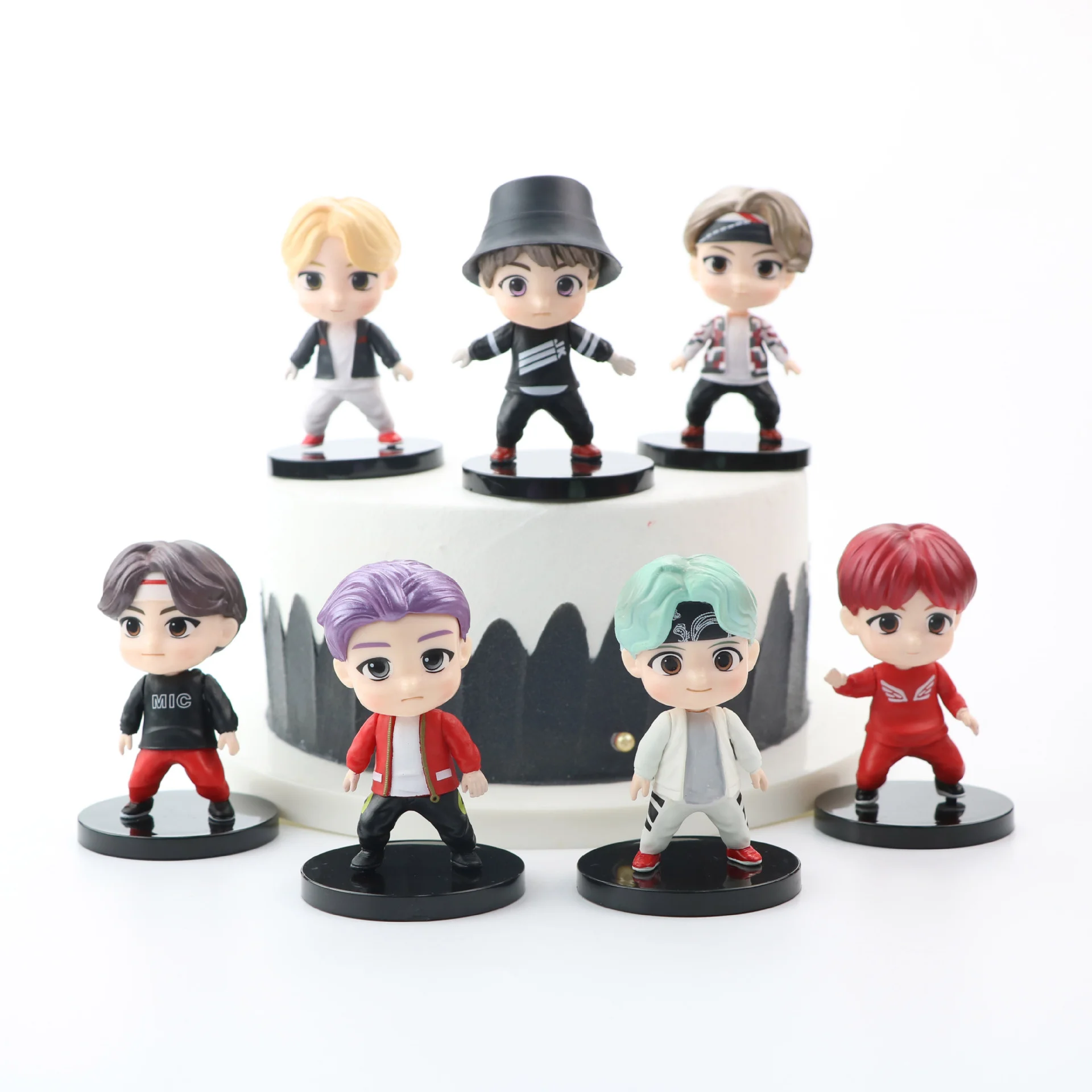 Bangtan Boy Groups Doll Model Cute Anime Figure Character Kpop Star