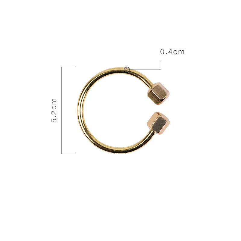 Creative Gift Brass Car Key Chain Holder Charms Men Women Accessories Unisex Handmade Copper Key Rings Gold Sports EDC Gadget