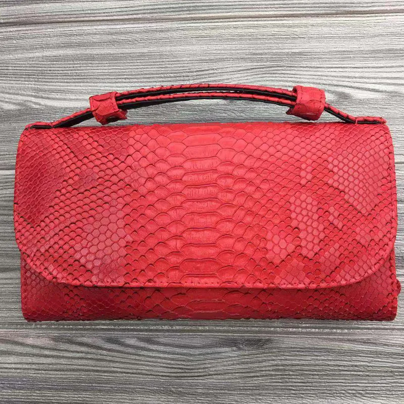 Модный женский клатч, красная змеиная кожа, сумка на плечо, вечерние, кошелек, сумка для телефона с регулируемой ручкой и цепочкой, Сумочка для телефона - Цвет: Snake Red