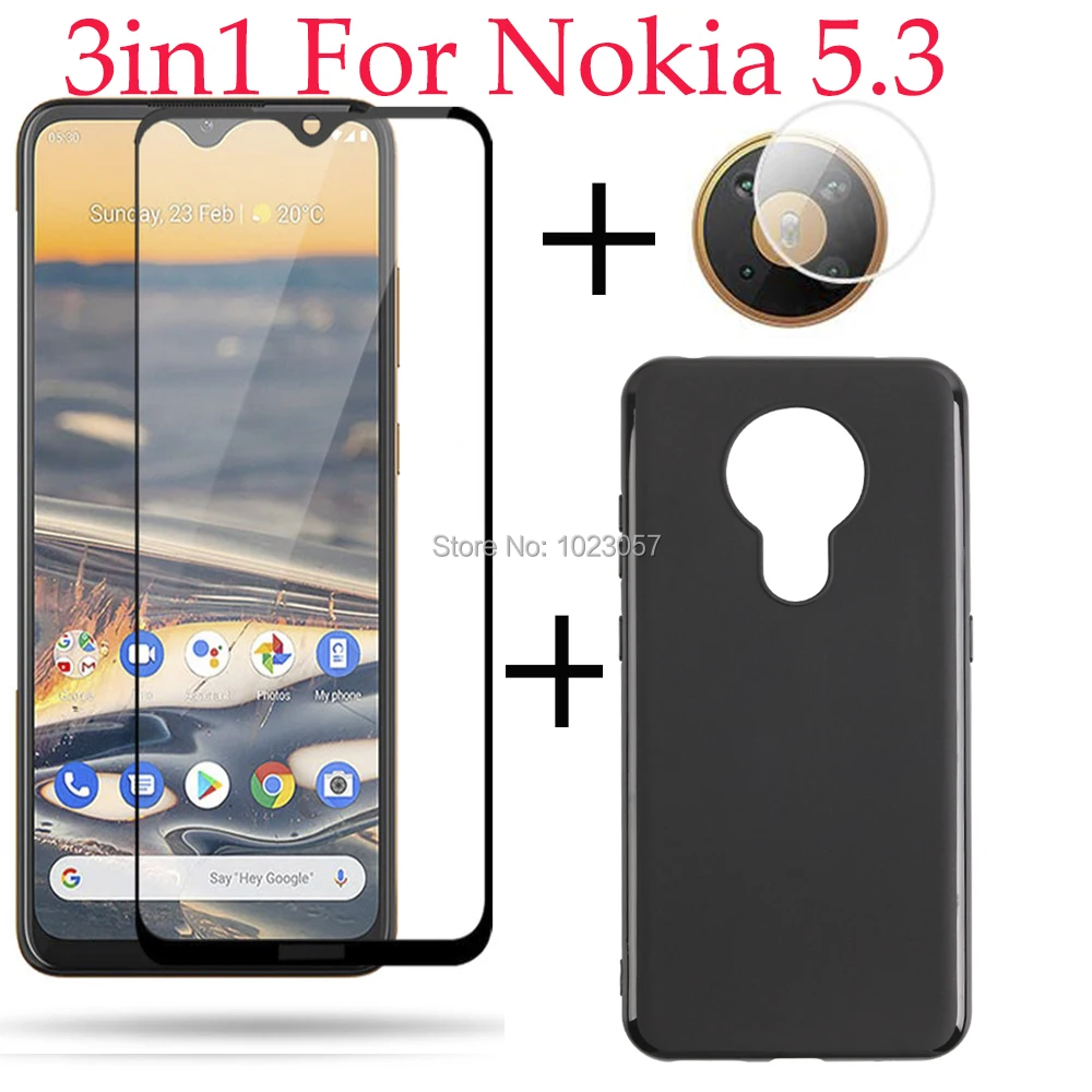 Закаленное стекло 3 в 1 для Nokia 5 TA-1234 TA-1223 TA-1227 TA-1229 | Мобильные телефоны и аксессуары