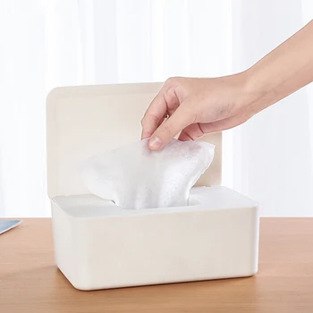 

Wet Wipes Storage Case Tissue Box Household Dustproof Napkin PP Container