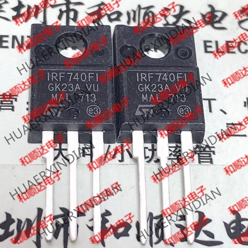 5 шт., новые оригинальные кнопки IRF740FI TO-220F 500V 11A