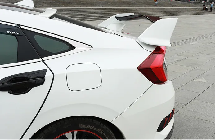 Подходит для Honda Civic sedan спойлер заднего Крыльчатого Типа-R СТИЛЬ ABS пластик краска цвет задний спойлер багажника