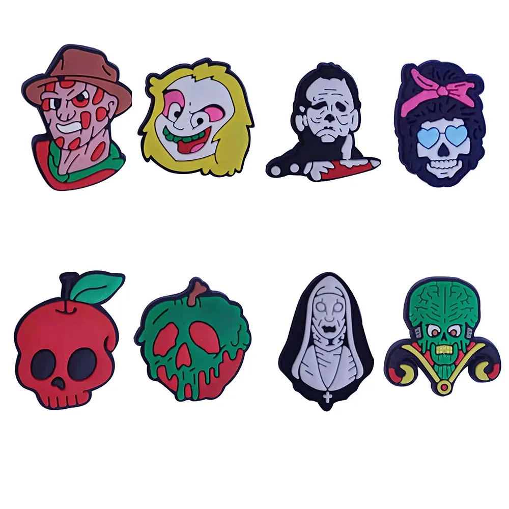 

1PCS PVC Cartoon Variation Fridge Magnetic Sticker Skeleton Mutation Apple Nun Alien Woman Killer Refrigerator Magnets Kid Toy