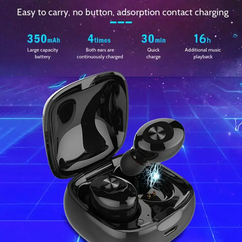 TWS беспроводные наушники Twins 5D стерео мини спортивная Гарнитура Bluetooth-совместимая