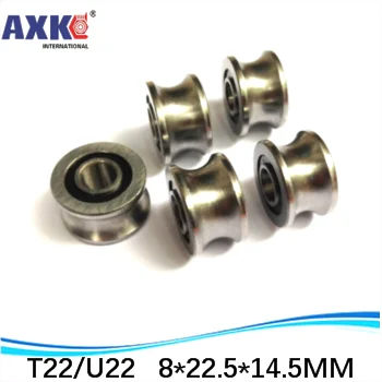 Высокого качества U22 T22 ABEC 5 8 мм V/U образный паз шкива подшипники 8*22 5*14 5*13 Ugroove