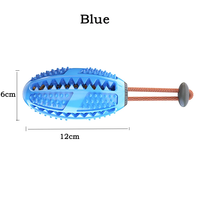 Игрушка для домашних животных, 2 стиля, мячик для корма для домашних животных, зубная щетка, игрушка для жевания, стакан, стильная интерактивная игрушка для собак, игрушка для еды - Цвет: Blue