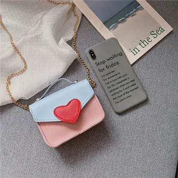 

PU leather hearts patwork women's coin purse kids wallet children small pouch money bag bolsa carteira feminina for baby girls