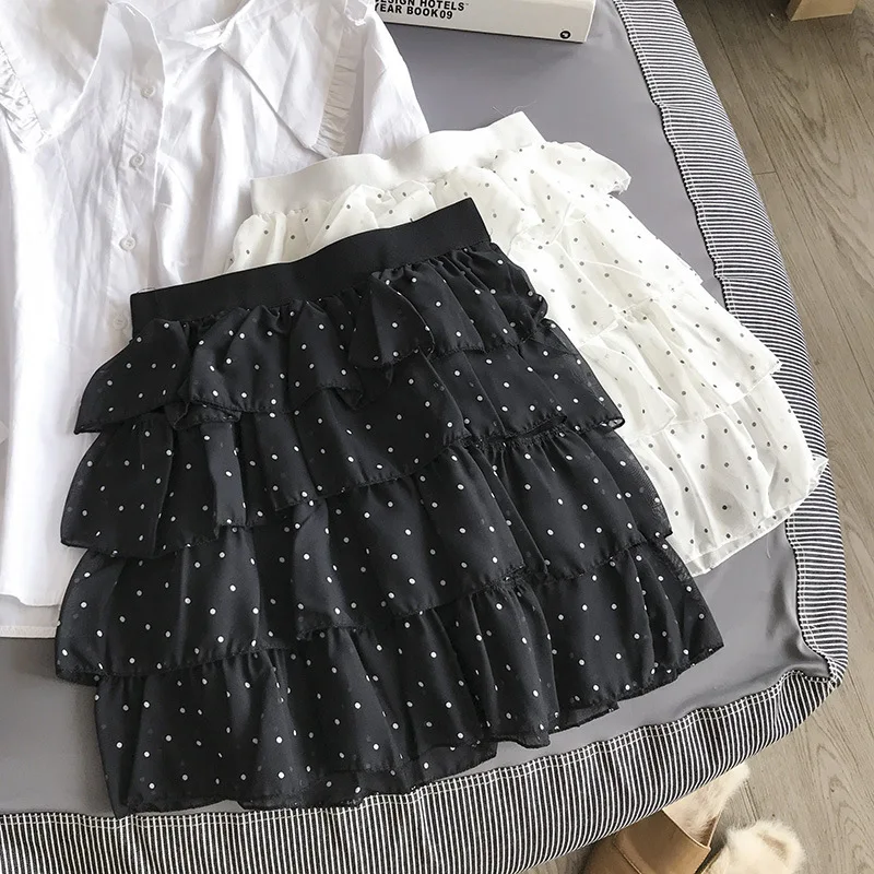 

Stock WOMEN'S Dress Processing 2019 Hipster Dotted Short Skirt Women's Simple Versatile Trend 11.26