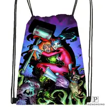 Изготовленный На Заказ harley_quin_@ 02-походная сумка на шнурке милый рюкзак для детей(черная спинка) 31x40 см#20180611-02-51