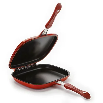 

Wok Hot Sale Household 28-32cm Pan Double Side Grill Fry Pan Cookware Double Face Pan Steak Fry Pan Pancake Outdoor Kitchen