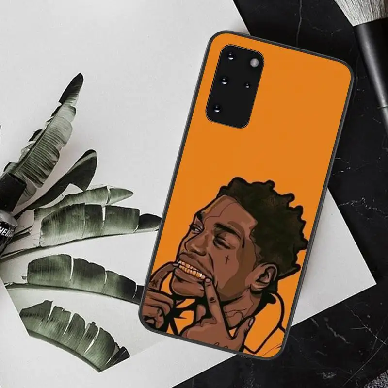 CUTEWANAN Kodak Black Rapper Soft Silicone TPU Phone Cover for Samsung S20 plus Ultra S6 S7 edge S8 S9 plus S10 5G
