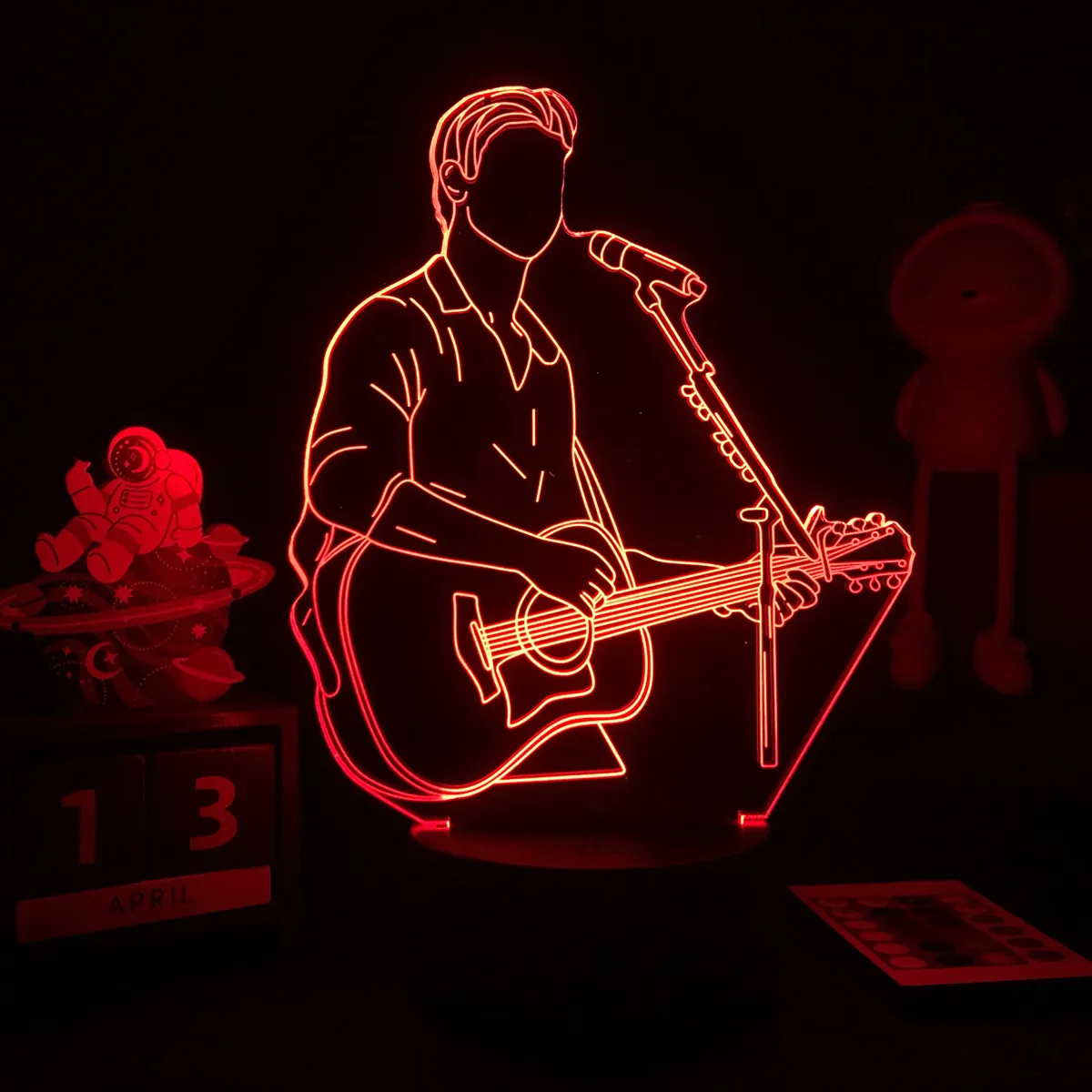 Canada Singer Shawn Mendes 3D LED Lamp Color Changing Nightlight for Fans Gift Desk Lamp Bedroom Decor  Drop shipping star night light