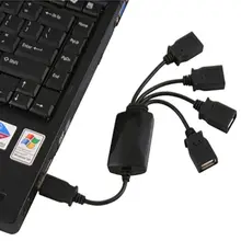 4-портовый высокоскоростной USB 2,0 разветвитель, неработающий usb-хаб от 1 до 4 Компьютерные аксессуары концентратор для ПК
