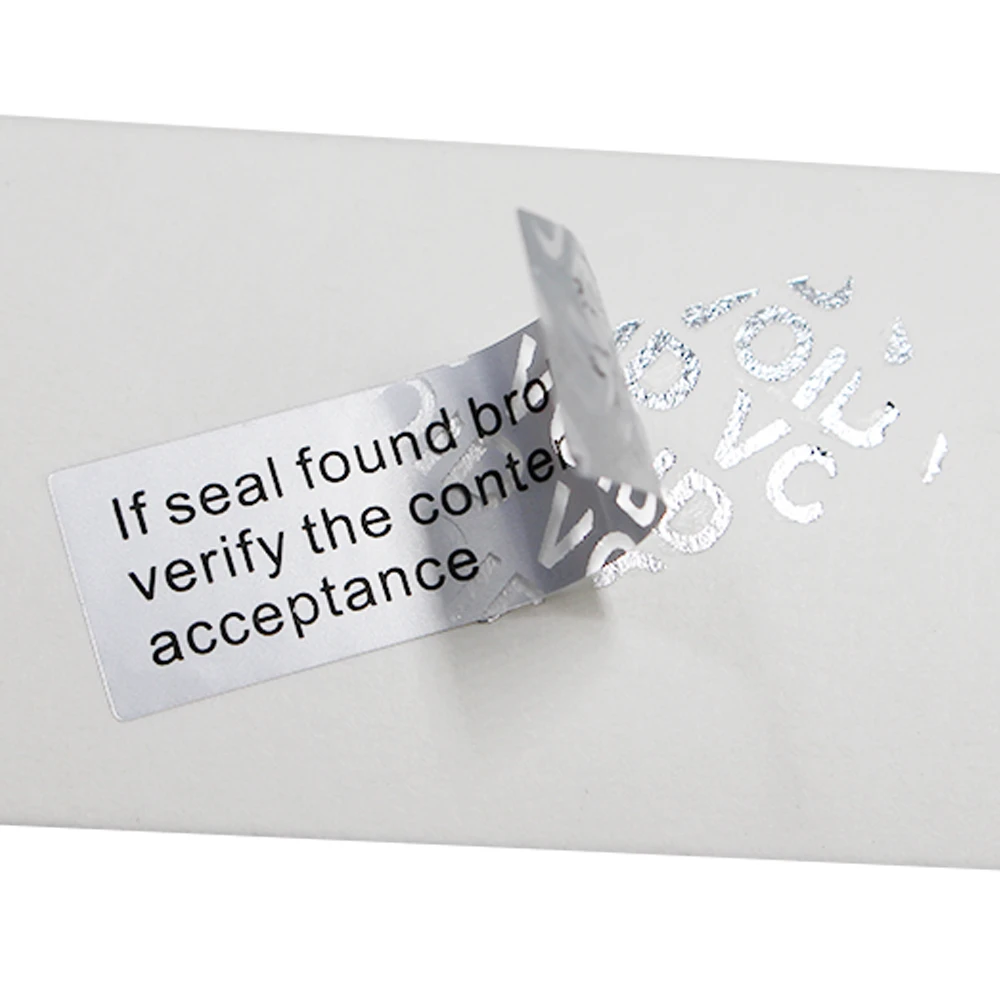 

DHL Self Adhesive VOID Tamper Sticker Labels Document Bag Personal Items Sealing Label Stickers Shipping Avoid Damage Stickers