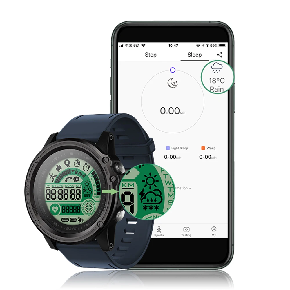 Tanie SENBONO S28 Sport wodoodporny stoper inteligentny zegarek Ip68 Bluetooth 4.0 kompas pilot zadzwoń SMS przypomnienie Smartwatch