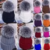 Fashion Large Ball Womens Hat Winter Fox 15cm Fur Pom Pom Knit Beanie Ski Cap Bobble ► Photo 1/6