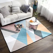 Утолщенный бархатный ковер в скандинавском стиле, коврик для гостиной, спальни, дивана, журнального столика, коврик для учебы, детский коврик для ползания