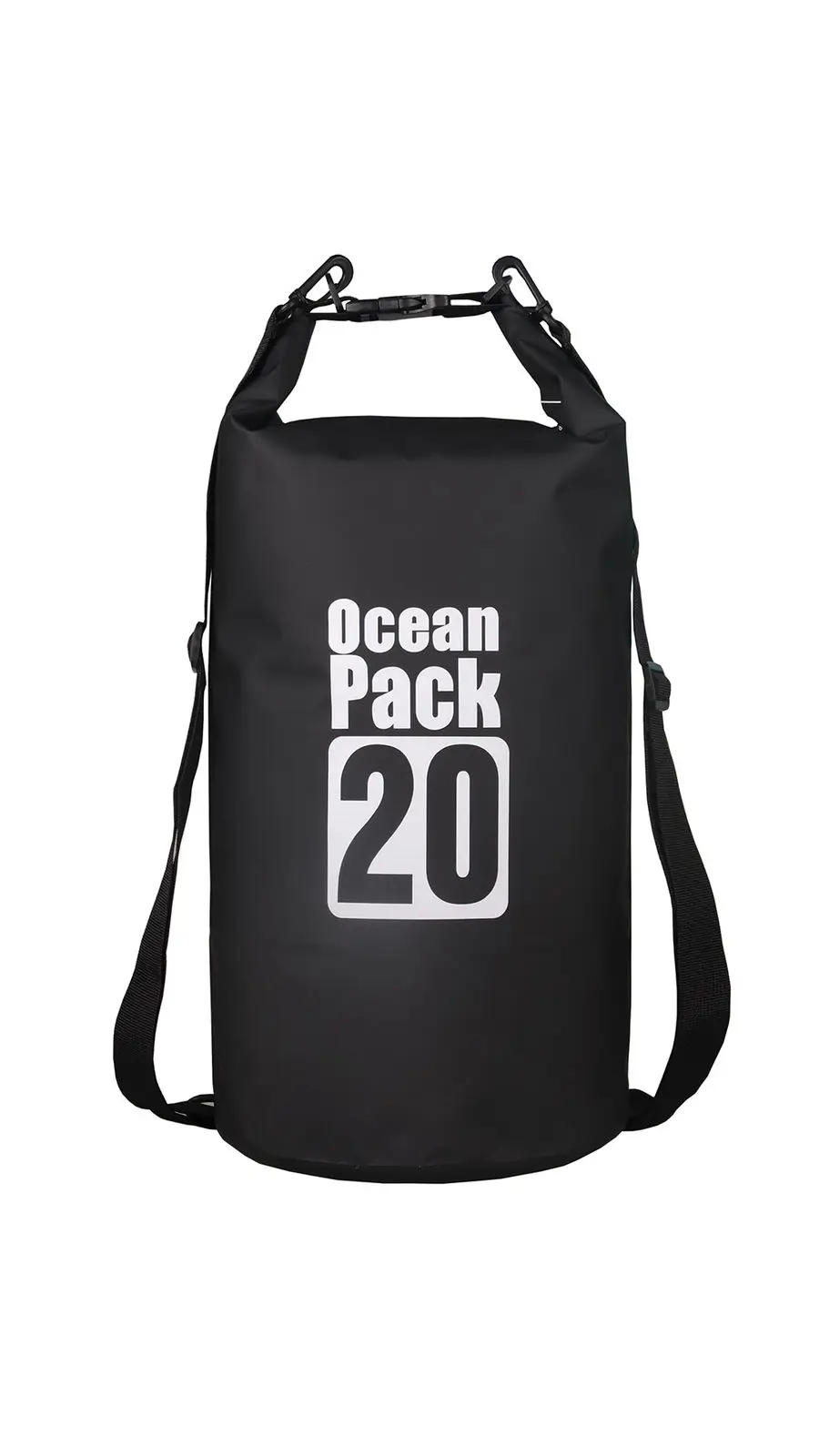 20L black Открытый сухой сверхлегкий водонепроницаемый плавательный мешок 10L/15L/20L сумка для хранения Регулируемый ремень сумка для катания на лодках Рыбалка рафтинг плавание - Цвет: 20L black