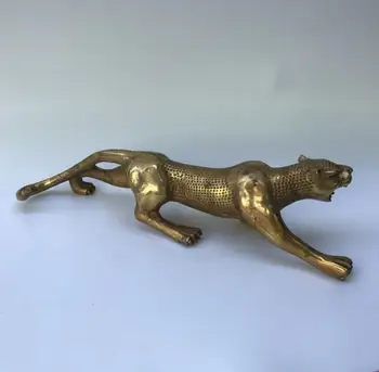 

YM Copper Statue Factory direct sales Seiko leopard furnishing home furnishing home furnishing money leopard origin goods jade c