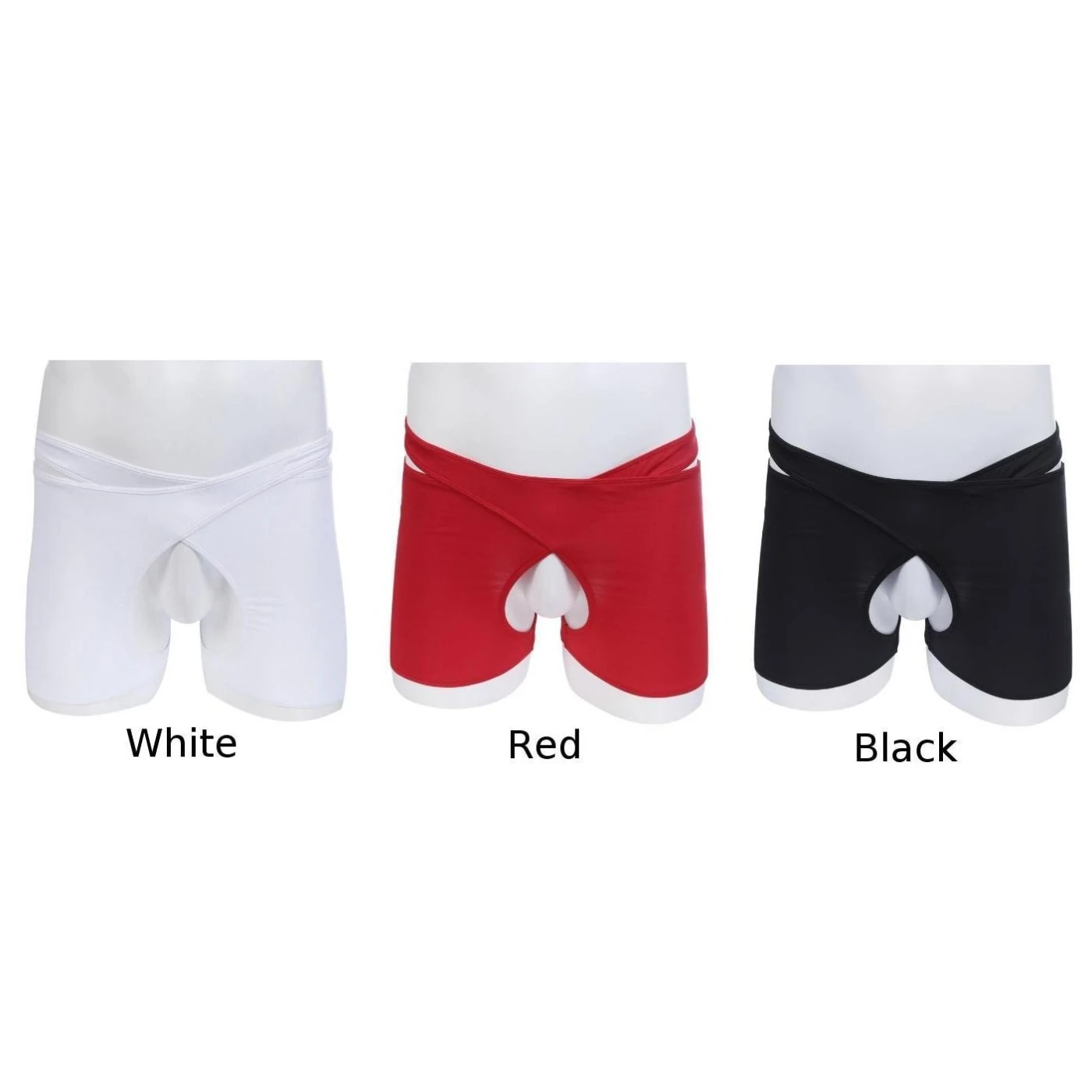 Сексуальное мужское нижнее белье без косточек, трусы боксеры с вырезом, нижнее белье, трусы