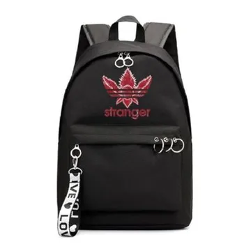 

Fashion Backpacks Girls Stranger Things Pink/Black School Bag Students Back to School Shoulders Backpacks Casual Bags