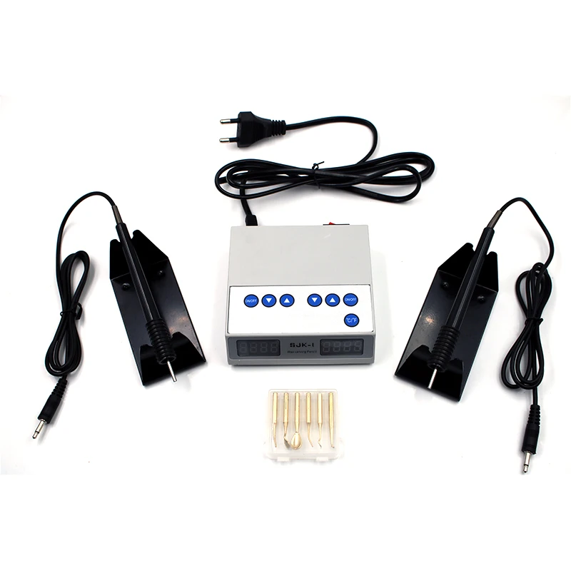 Dental Electric Thin Waxer Carving knife Machine Double Pen 6 Wax Tip Pot Dental Lab technician tool Dentist tools