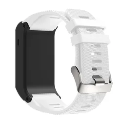 Soft Silicone Replacement Watch Strap with Tool - Versatile and Comfortable Accessory (White)