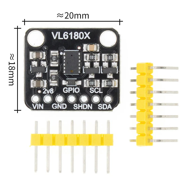 VL6180 VL6180X дальномер оптический датчик диапазона I2C Интерфейс 3,3 5 V распознавание жестов