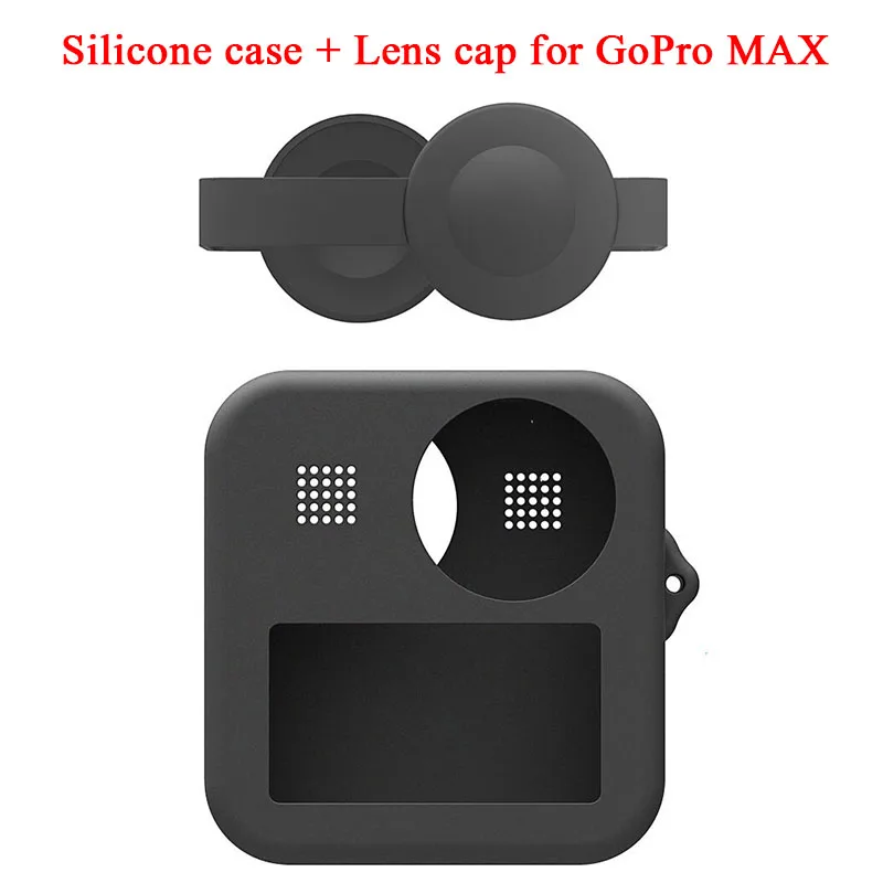 Силиконовый чехол для объектива защитная пленка из закаленного стекла Gopro Max