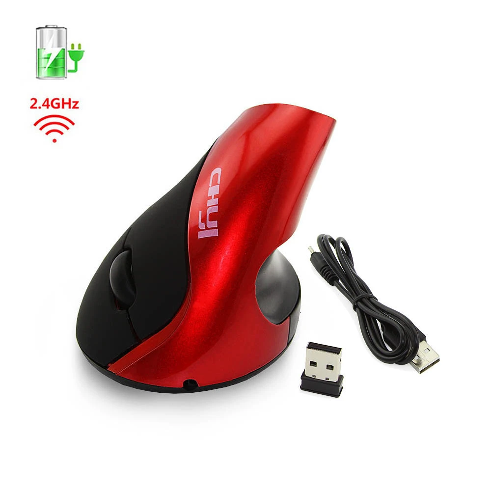 Супер тонкая Проводная вертикальная эргономичный Мышь Bluetooth геймер USB