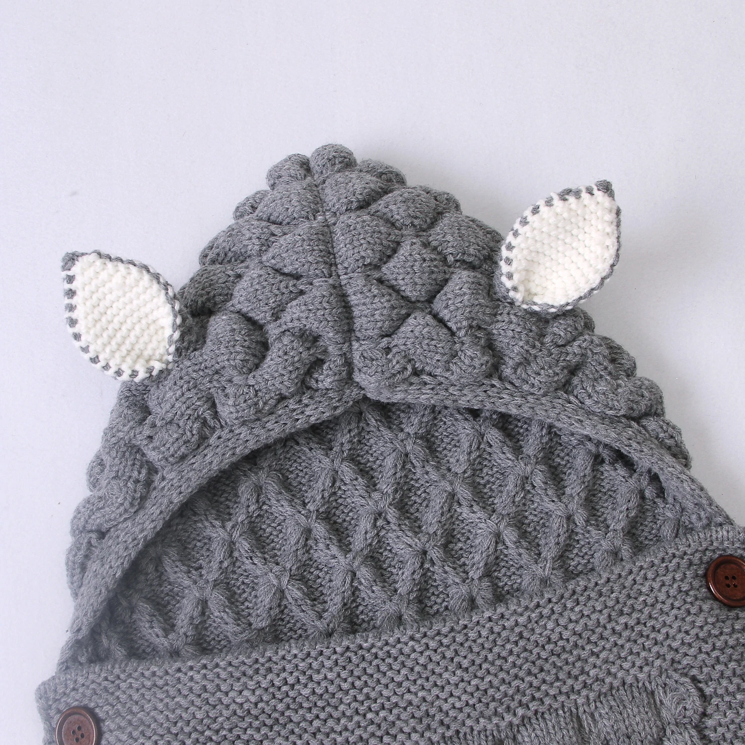 Newborn Baby Winter Warm Sleeping Bags Infant Button Knit Swaddle Wrap Swaddling Stroller Wrap Toddler Blanket Sleeping Bags