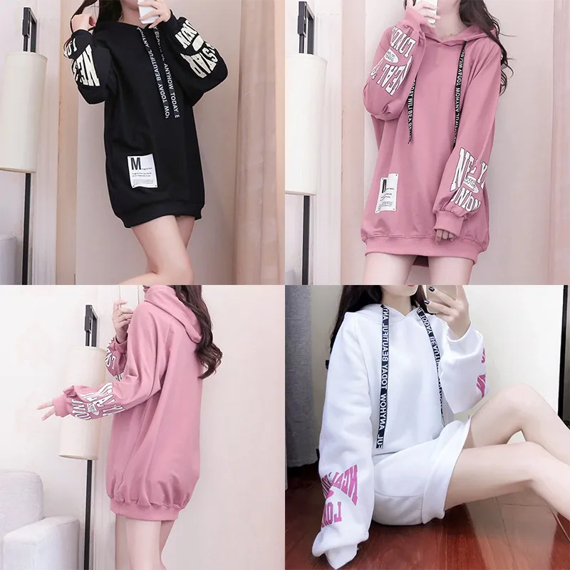 Autumn Winter Korean Style Fashion Loose Letter
