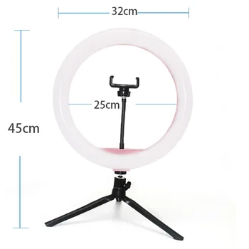 

14 Inch Flood Lamp Beautification Illuminated Multi-functional Hse Mobile Phone Clip Desktop Mobile Phone Live Ring Fi