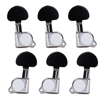 

1 Set Folk Acoustic Electric Guitar String Tuner Tuning Keys 3R3L Chrome
