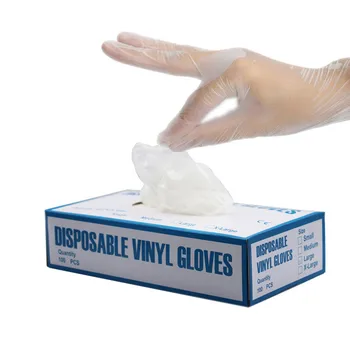 

100pcs Disposable Gloves Clear Home Kitchen Restaurant Food Baking Tool Washing Vegetables Clean Protective Gloves Plastic z1