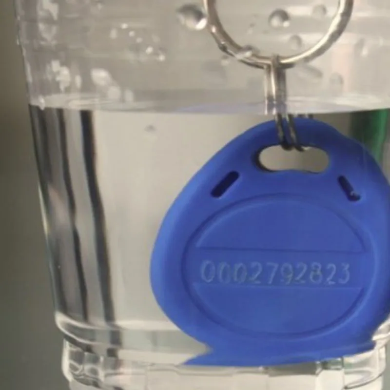 100 шт. TK4100 только для чтения 125 кГц RFID ID карты брелки для ключей бирка для контрольно-пропускной системы синий доступа Управление только ключ