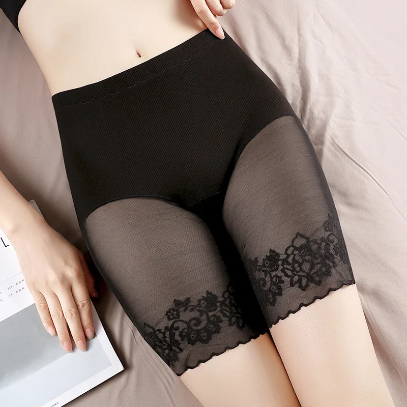 2 in 1 Large Size Panties shorts Sexy Lace Anti Chafing safety shorts under skirt Ladies Pants Underwear
