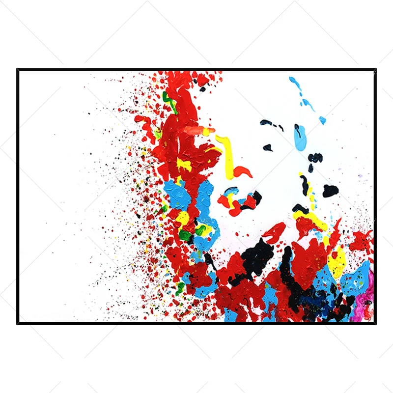 Hand Painted Colorful Marilyn Monroe Painting On Canvas For Wall Artwork Livingroom Bedroom Decorations High Quality | Дом и сад